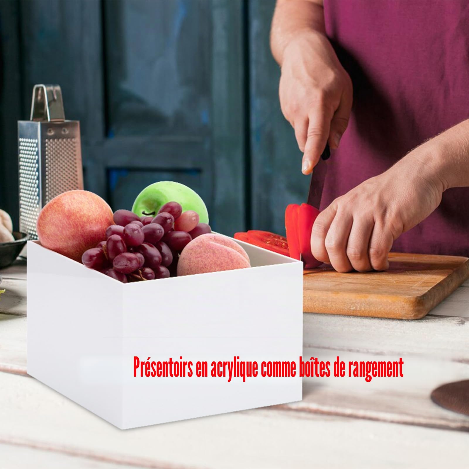 Cliselda Blanc Vitrine de présentation en acrylique (Lot de 3) avec Fond Vide, Présentoir Acrylique Cube Acrylique Boîte de Présentation pour l'action Figurines Jouets, Collectibles(grand)
