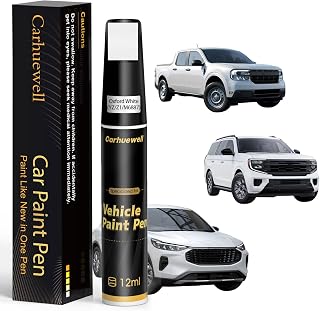Oxford White(YZ/Z1/M6887) Touch Up Paint for Ford, Car Paint Pen Scratch Repair Two-In-One Touch Up Paint, Exact Color Match for Ford Automotive Scratch Remover for Deep Scratches