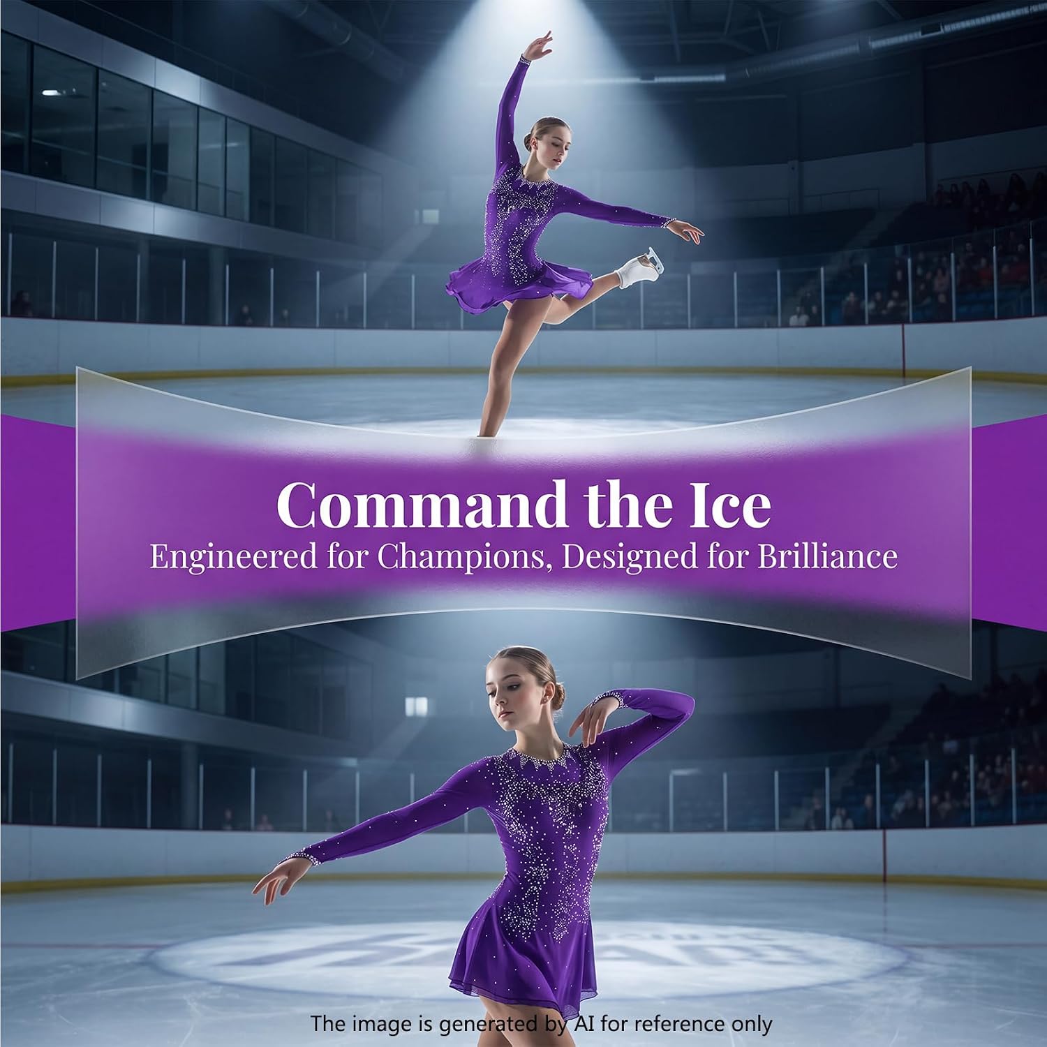 LIUHUO Girls Ice Figure Skating Competition Dress