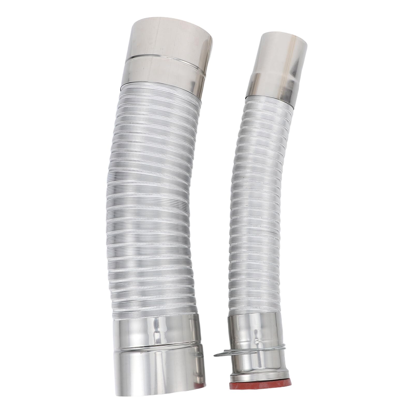 TOYANDONA Tubo per Stufa a Gomito in Alluminio 40 Cm 90/45 Gradi Resistente Alte Temperature per Caminetti da Esterno Riscaldamento da Campeggio Picnic e Zaino in Spalla