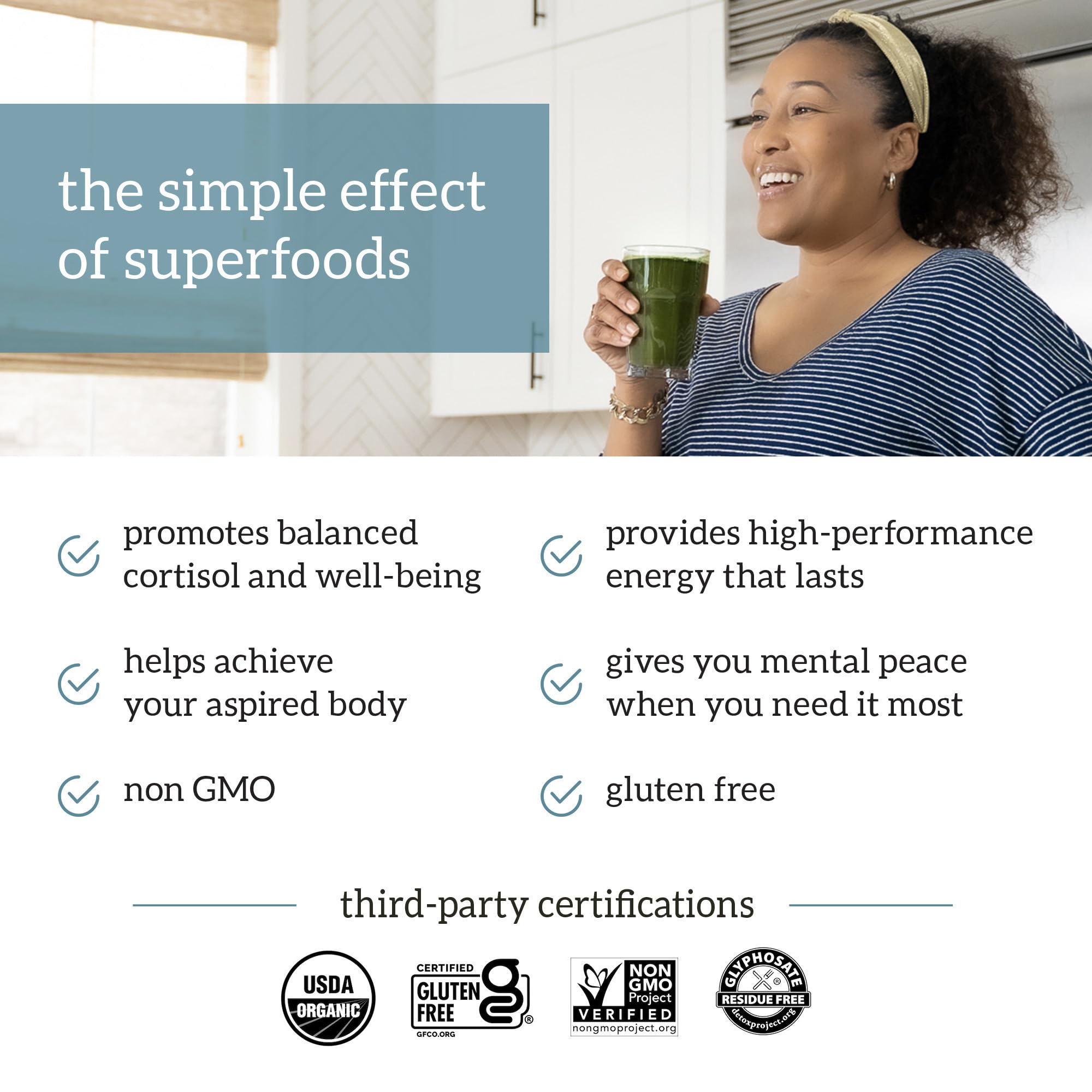 Organifi Green Juice Powder Supports Healthy Weight and BMI, 1 Pack — Amazon image 4