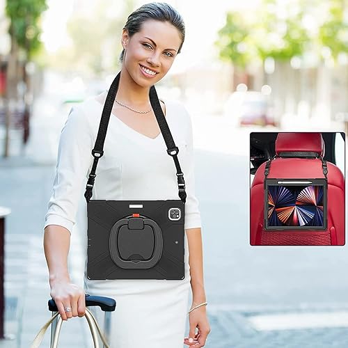 Vista 328 de Funda para iPad (A16) de 11 pulgadas 2025, Aslo para iPad 10 de 10.9 pulgadas 2022, funda resistente a prueba de golpes, soporte giratorio, soporte