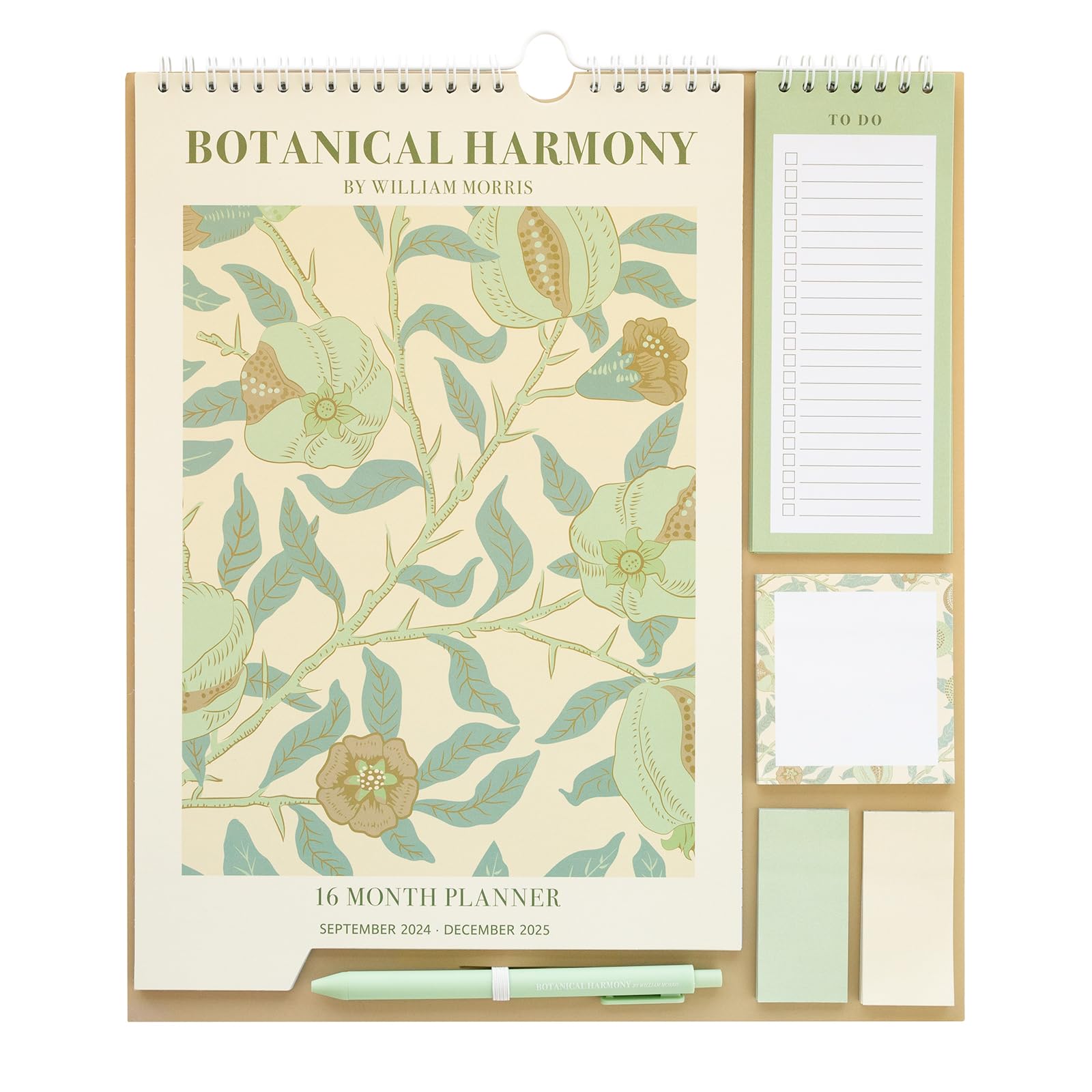 Calendrier Mural William Morris 2025-2026 (16 Mois) - Planificateur Familial Sept 2025 à Déc 2026 - Stickers Inclus - 6