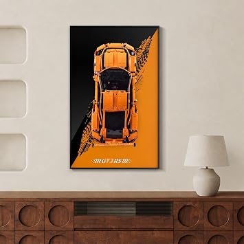 Display Wallboard Compatible With Lego Porsche 911 GT3 42056 Wall Mount for Model Car Kit Car Not Included Space-Saving Easy Assembly Creative Living Room Decoration