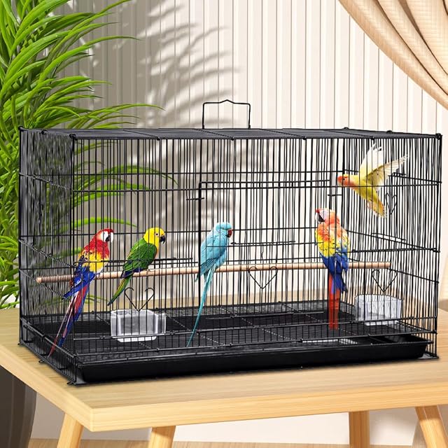 Foto 2 de 7 de Huole - Aviario Interior para pájaros (Metal para periquitos, pinzones cócteles, Conures inseparables…