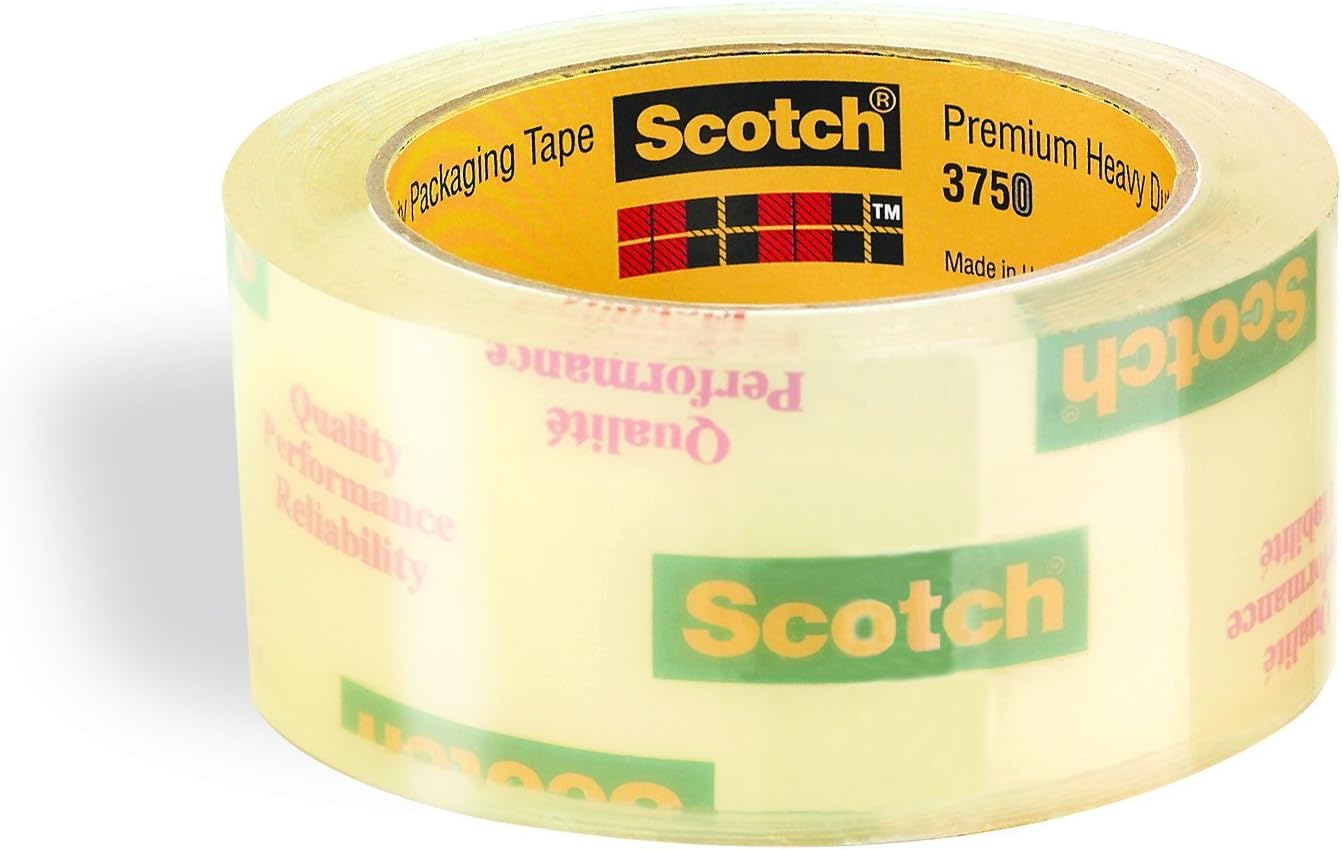 Scotch Box Sealing Tape, 72mm x 50m, Clear (3750