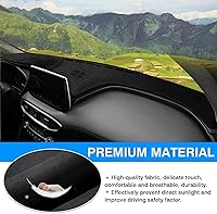 Vista 4 de Autorder Alfombrilla para Salpicadero para Hyundai Santa Fe 2019 2020 2021 2022 2023 Accesorios Cubierta de Salpicadero Alfombra de Salpicadero