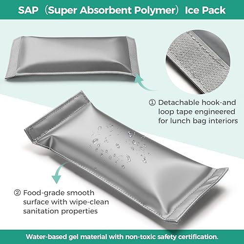 Miniatura 3 de Choco Mocha Lonchera para niños con botella de agua para la escuela y juego de botellas de agua, bolsa de almuerzo para niñas con correa para el