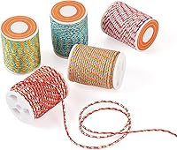 Vista 16 de Beadthoven - Cuerda trenzada de 0.069 pulgadas, 25.8 yardas de colores, cuerda metálica para anudar china, cuerda de macramé, cuerda de arcoíris