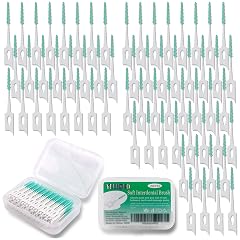 200 PCS Soft Dental Floss Picks Dental Picks with case Toothpicks Brush Between Teeth Tooth Flossing Brush Disposable