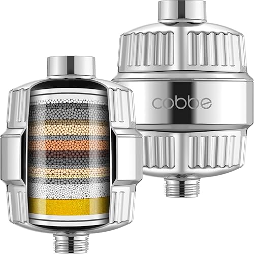 Cobbe HD HEAVY DUTY Filtro de ducha de alto rendimiento de 2 paquetes  99% de eliminación Filtro de cabezal de ducha para agua dura, metales