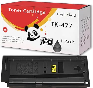 TK-477 Toner Cartridge Compatible for Kyocera TK477 FS-6525MFP FS-6530MFP TASKalfa 255 305 Copystar CS255 CS305 Printers, Easy Installation Good Partner at Work Black