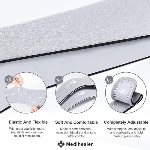 Miniatura 3 de 2 paquetes de accesorios de repuesto para Nuance Pro – Correas de casco (2 unidades) con mayor rapidez táctil y elasticidad, correa CPAP para Nuance