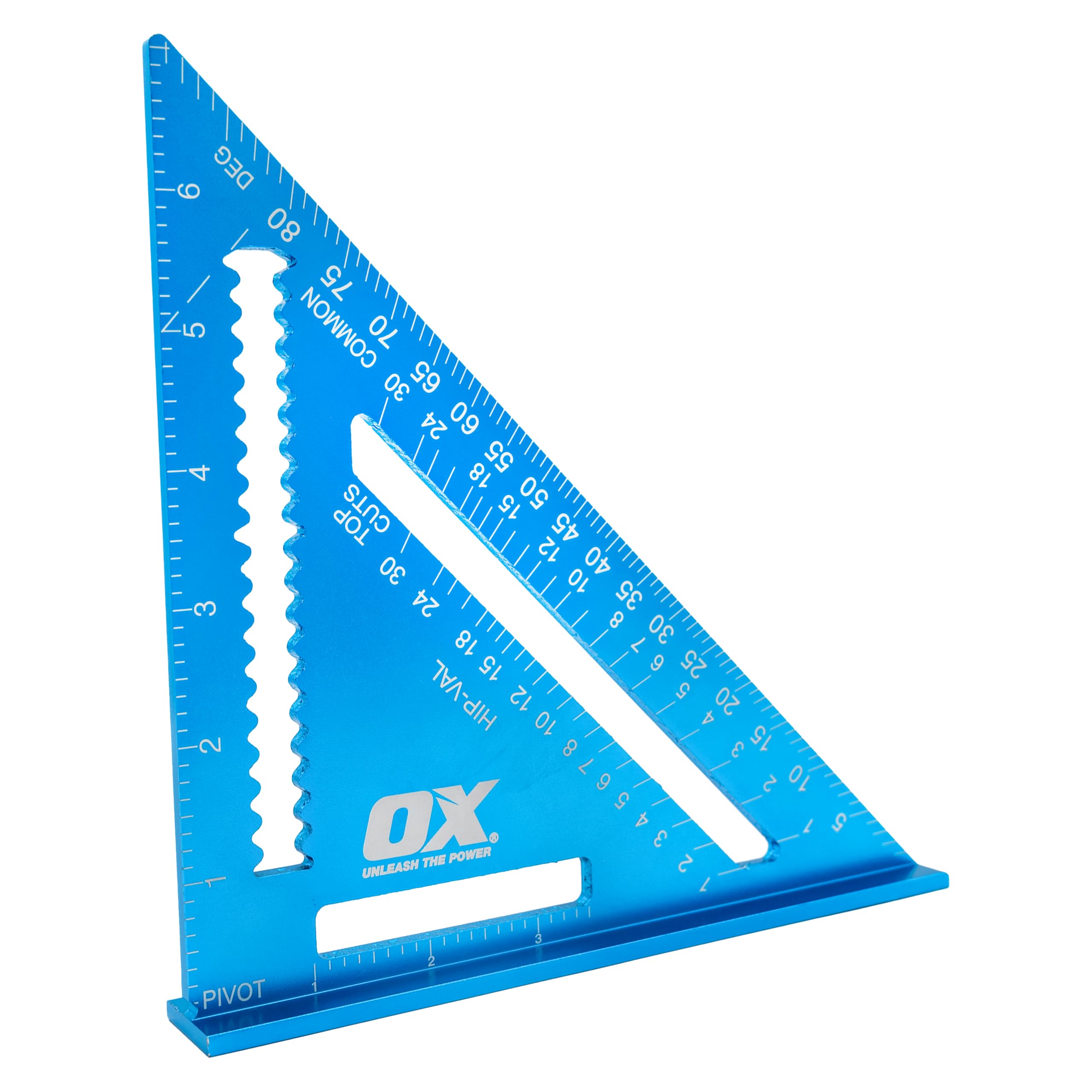 OX Tools Pro Aluminium Rafters Square Metric - 180mm, Blue