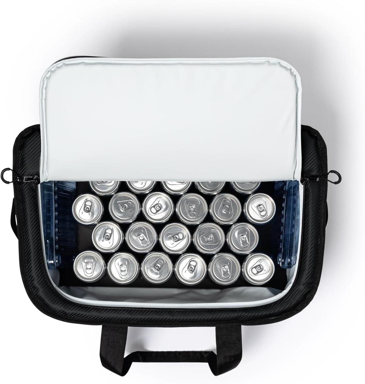 AO Coolers Stow-N-Go Carbon Soft Cooler, Low-Profile, Leakproof with High-Density Insulation, Holds Ice for 24 Hours