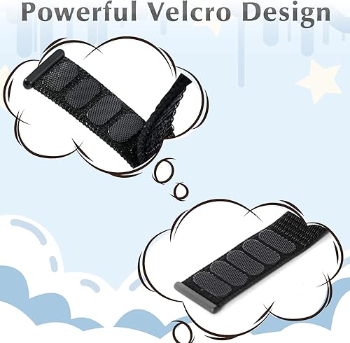 Miniatura 3 de Paquete de 3 correas de nailon de repuesto compatibles con Gabb Watch 3e 3 2 1Gizmo Watch 3 2 1Cosmo JrTrack Watch, diseño de gancho y bucle, fácil