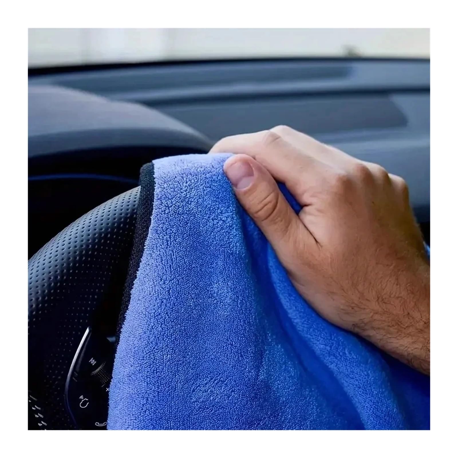 30 Panni in Microfibra for Il Lavaggio dell'auto, Morbidi, ad Asciugatura Rapida, for la Pulizia di specchietti e finestre, for la casa, a Doppio Strato per Auto(30x40cm)