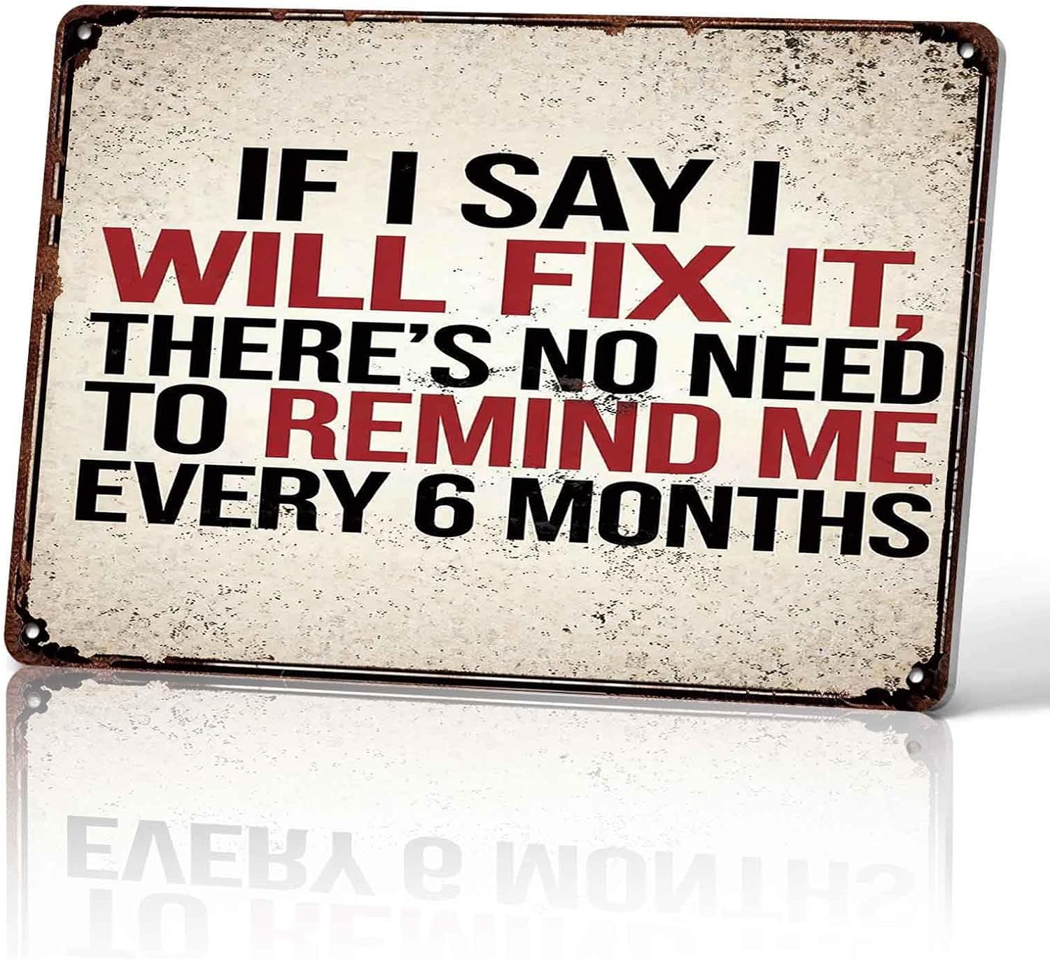 Funny Vintage Fix It Quote Metal Signs 8x12 Inch Wall Decor