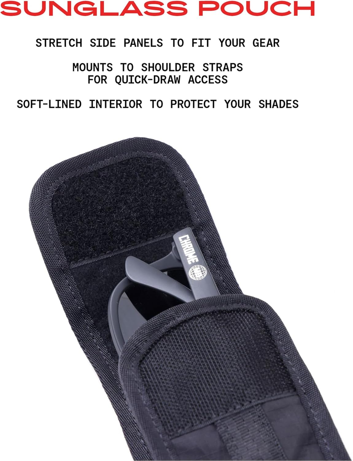 Chrome Industries Sunglass Pouch – Protective Case for Sunglasses & Fragile Essentials – Perfect for Travel & Everyday Carry