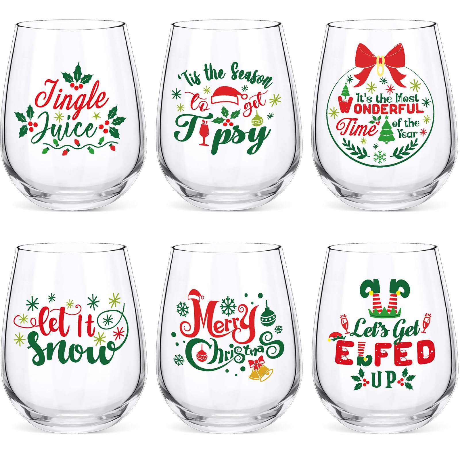 Funny Christmas Wine Glasses 10 Hilarious Options for Your Holiday Party