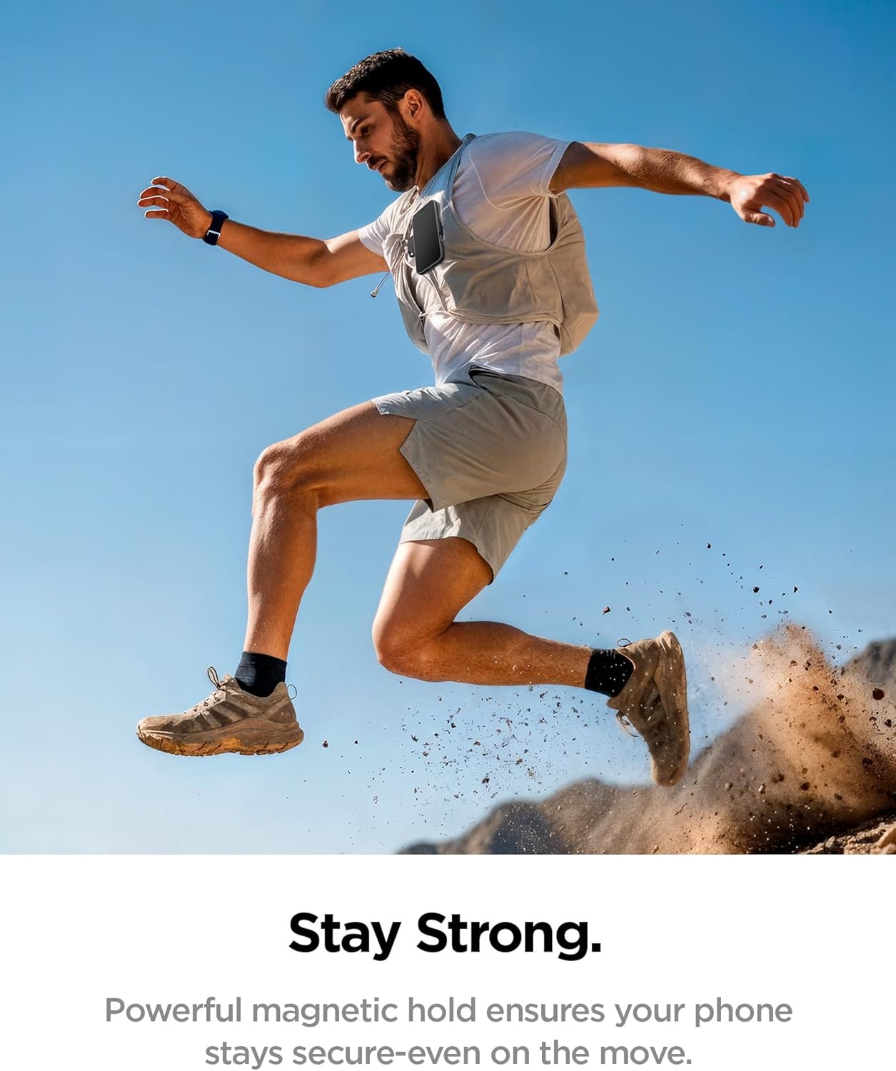 Spigen MagFit Clip Magnetic Phone Holder POV Vlog Filming Secure Mount for Backpack, Belts and Straps Designed for MagSafe - Black - Image 7