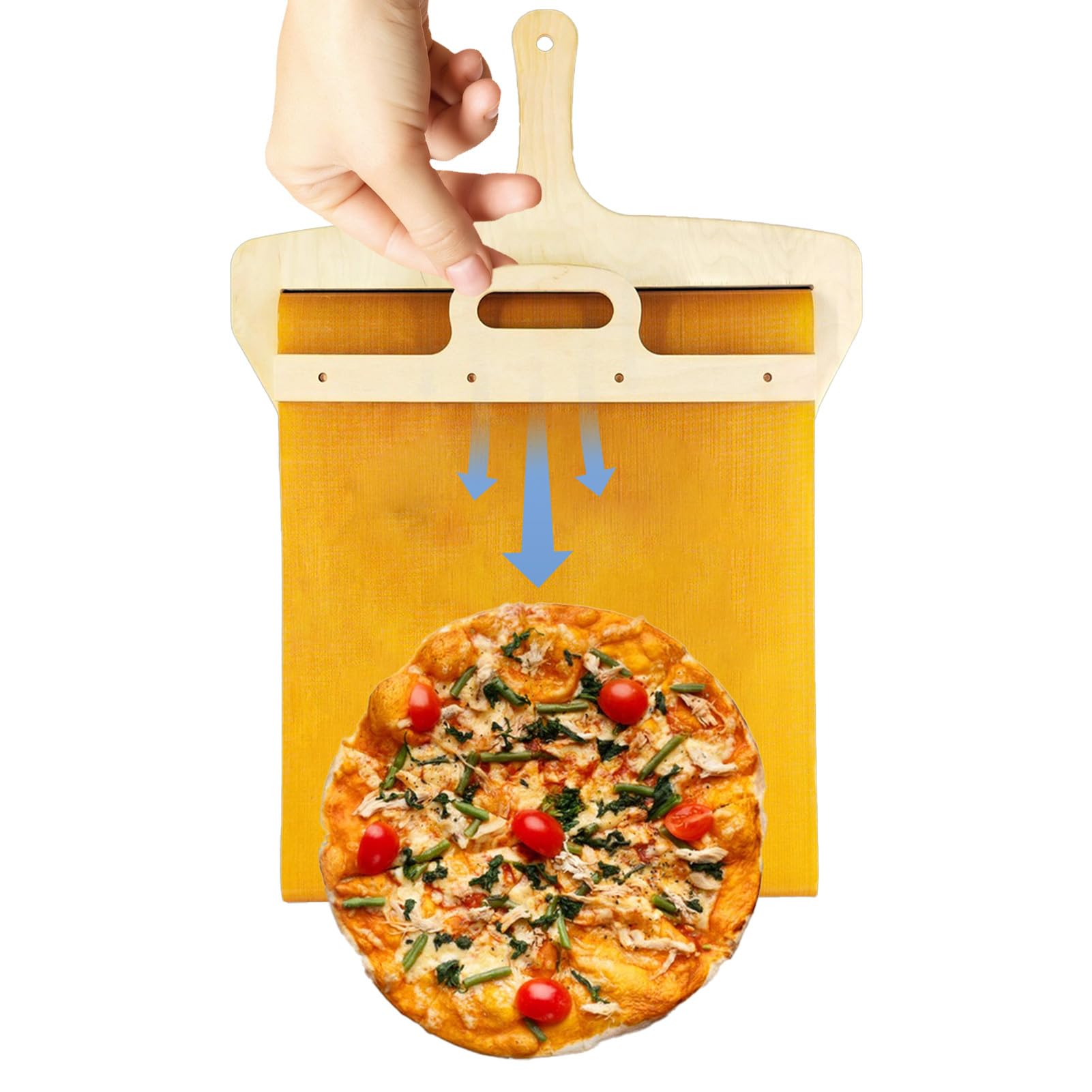 Glijdende pizzaschep, glijdende pizzaschep, glijdende pizzaschep met