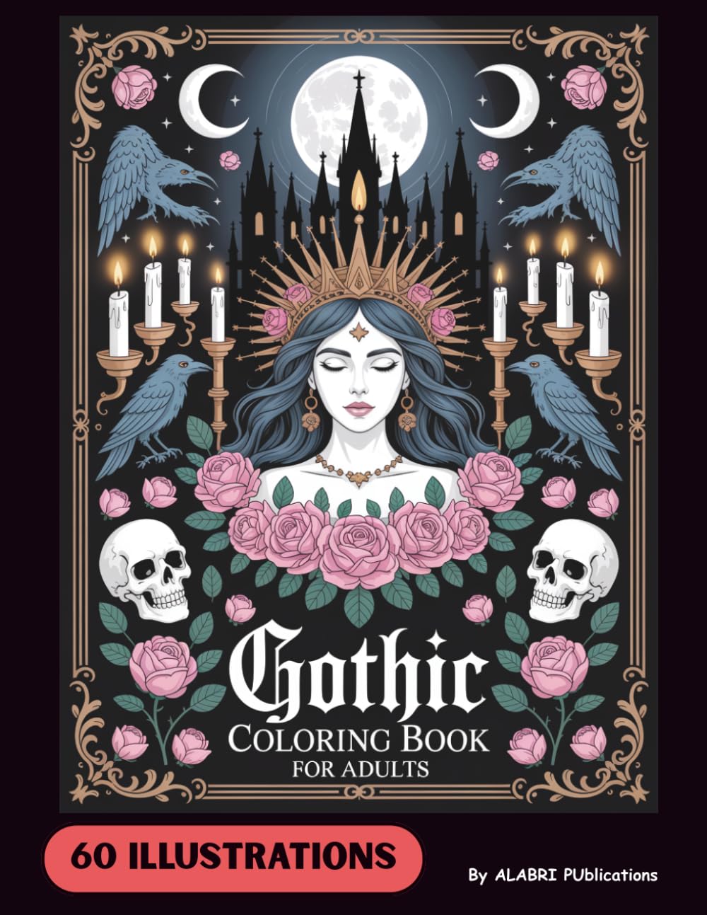 Gothic Coloring Book For Adults: Horror Spooky Gothic Color Book, Gothic Teen Girls And Boys Of Gothic Art