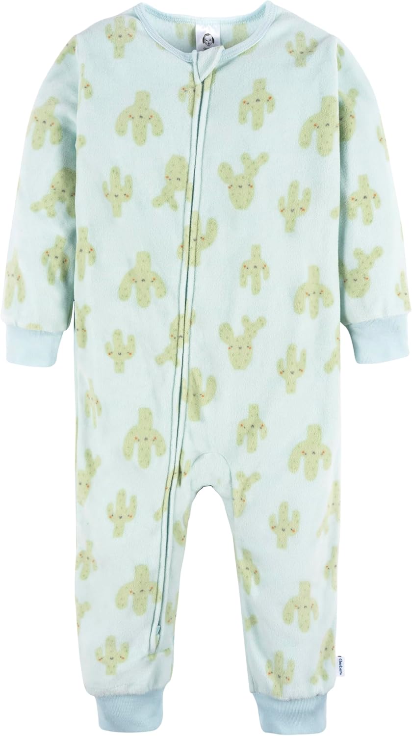 Gerber baby-boys Fleece Footless Pajamas 3-pack - Image 4