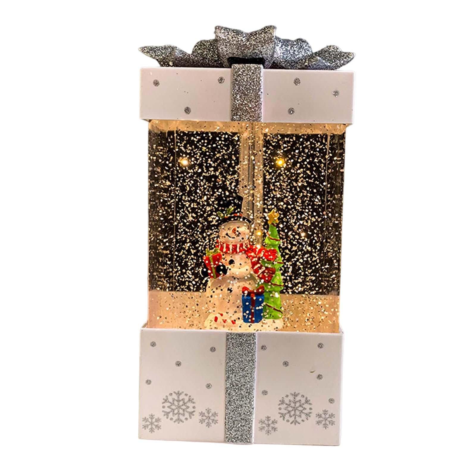 ATORSE® Christmas Music Box Lantern Christmas Scene for Home Decor Birthday Gift White|Christmas Tree |Decorations |Decorations Items |Lights |Tree Decoration Items |Gifts