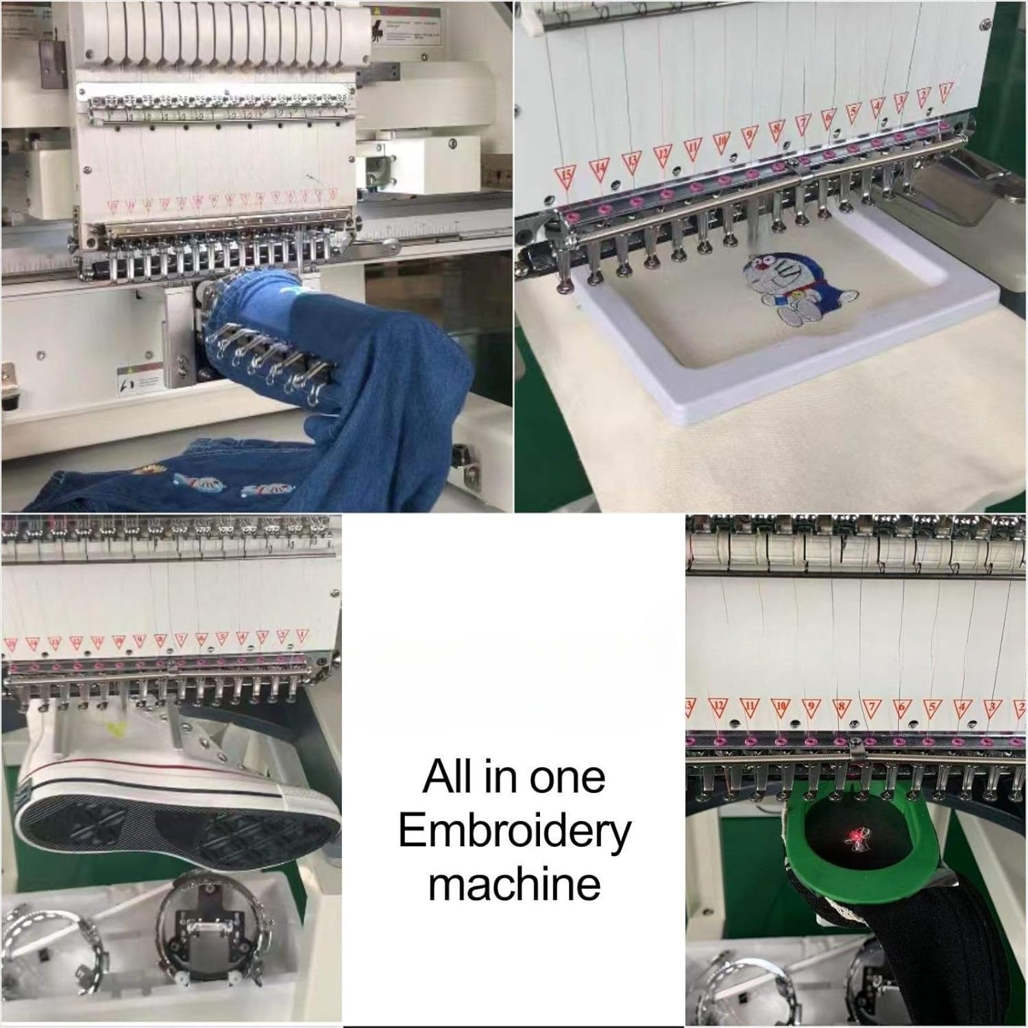 Multi Needle Stable Embroidery Machine Computerized Hat Embroidery Machine Durable Frame Suitable for Garment Hat and Commercial Embroidery Operations