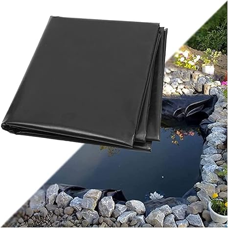 Image ZHANGQINGXIU Rubber Pond Liner, Gardens Pools Membrane Fish Pond Bed Liners Pond Skins Impermeable Film HDPE 0.5MM Heavy Duty Tarpaulin Reinforced Landscaping For Fish Ponds, Garden Fountain Image ZHANGQINGXIU Rubber Pond Liner, Gardens Pools Membrane Fish Pond Bed Liners Pond Skins Impermeable Film HDPE 0.5MM Heavy Duty Tarpaulin Reinforced Landscaping For Fish Ponds, Garden Fountain