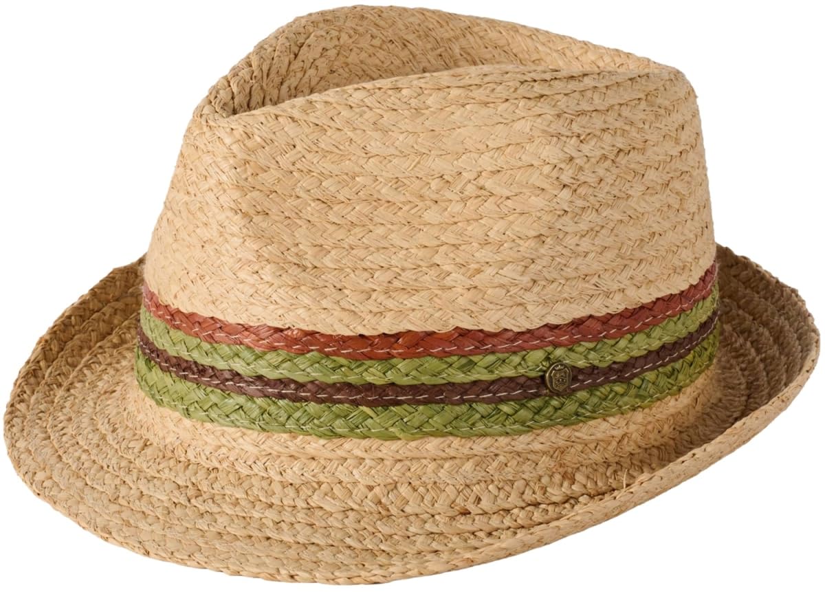 Failsworth Algarve Raffia Straw Trilby Hat - Natural, Medium (57cm)