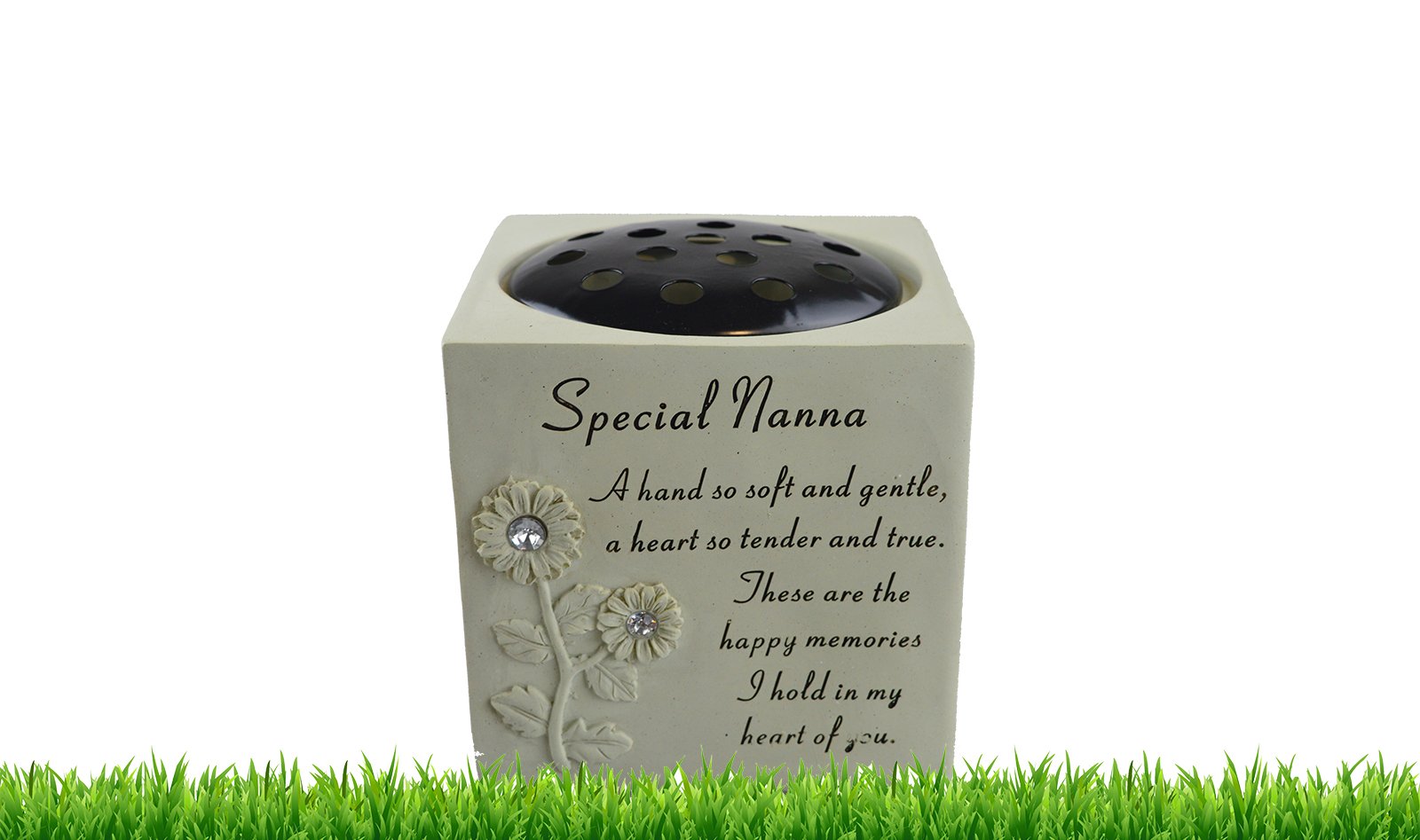 Graveside Memorial Rose Bowl Weatherproof Special Nanna Remembrance Ornament
