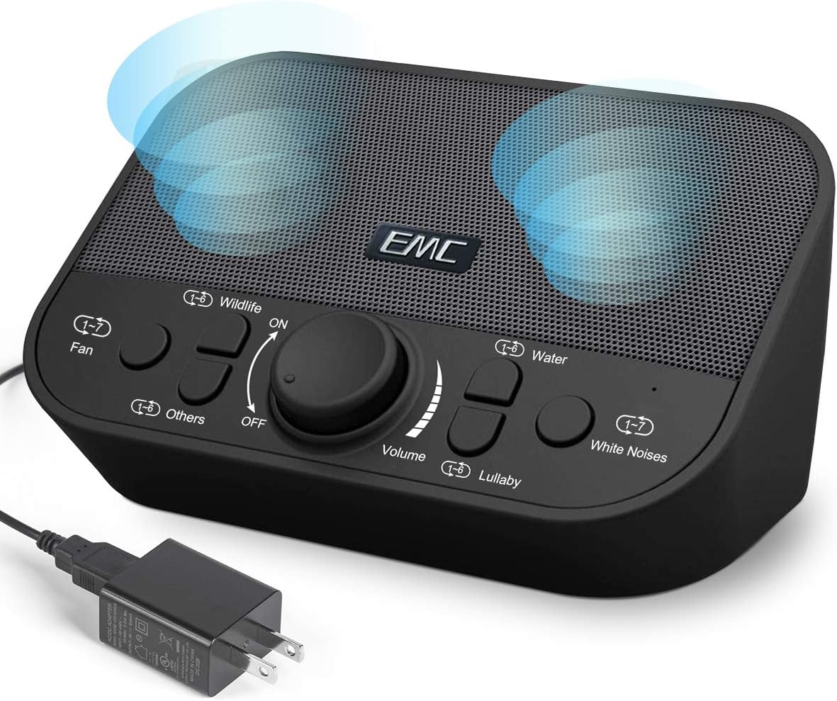 Amazon.co.jp 睡眠用ホワイトノイズマシン ベビー38サウンドマシン 大人子供用 デュアルスピーカー内蔵 USB出力充電器