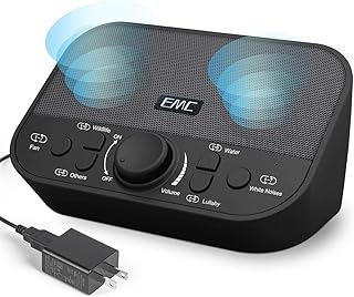 White Noise Machine for Sleeping Baby 38 Sound Machine for Adults Kids, Built in Dual Speaker with USB Output Charger Slee...