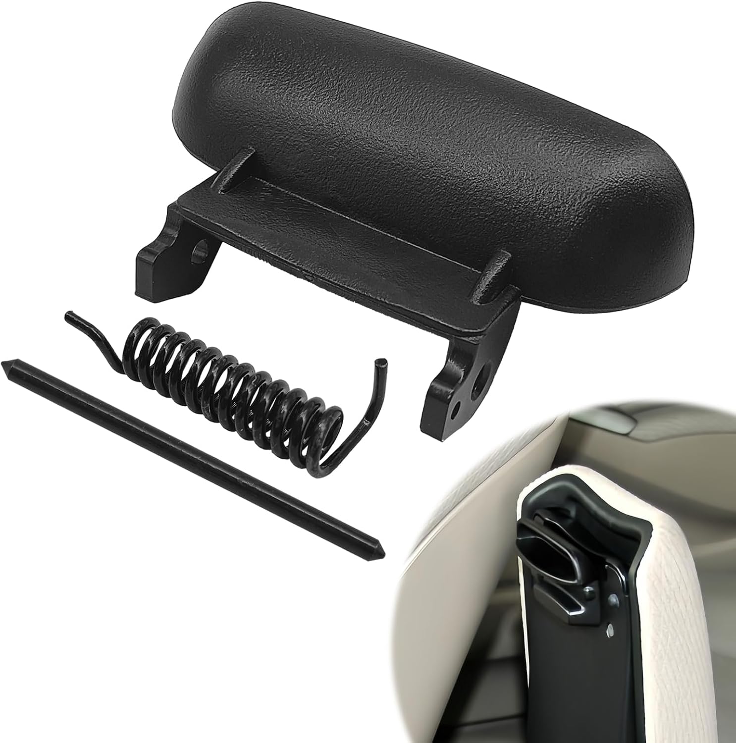 NOTISH Black Plastic Center Console Latch,Armrest Cover Lid ...