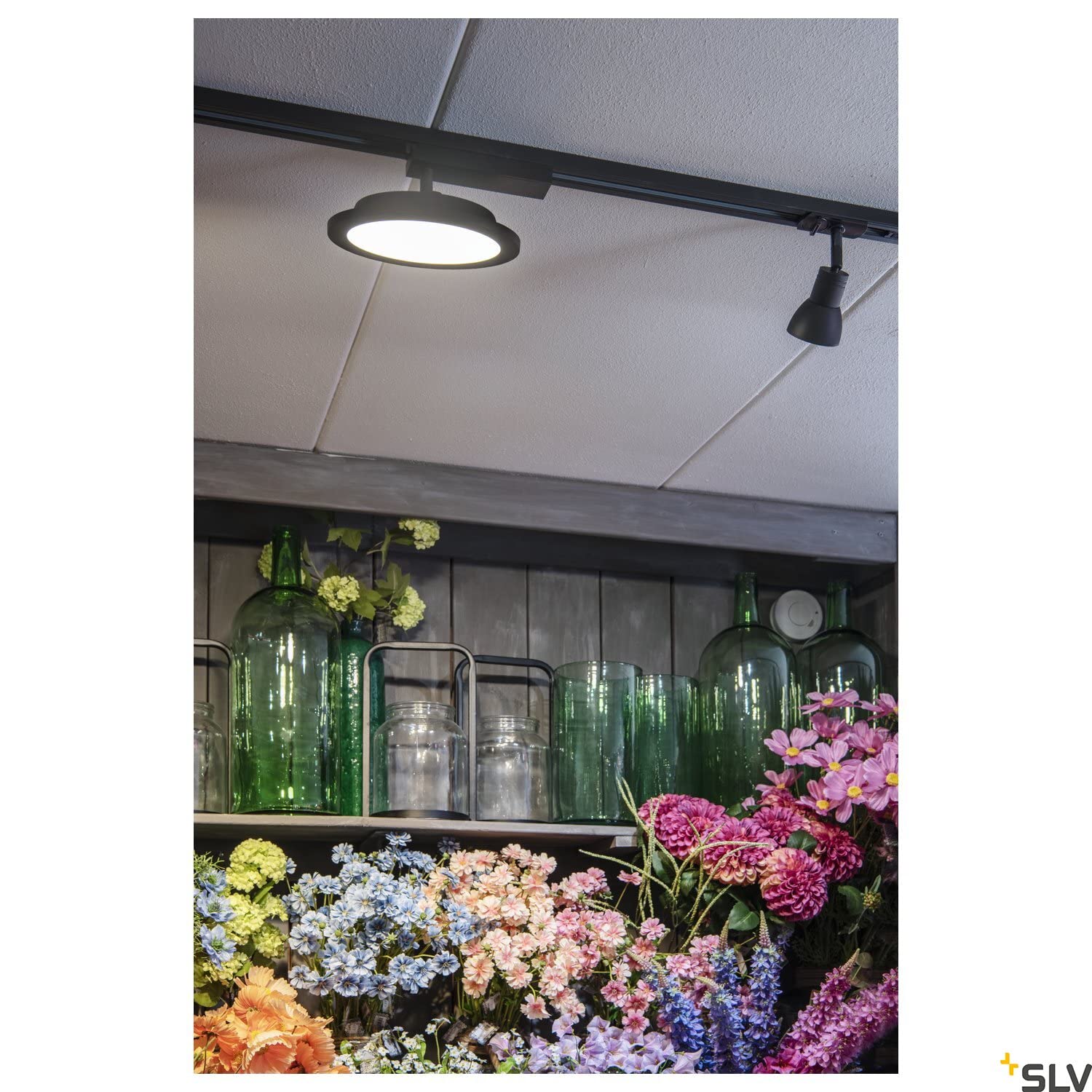 SLV PANEL TRACK LED-Spot 3000K 18W 1800lm schwarz Decken-Strahler Schienensystem