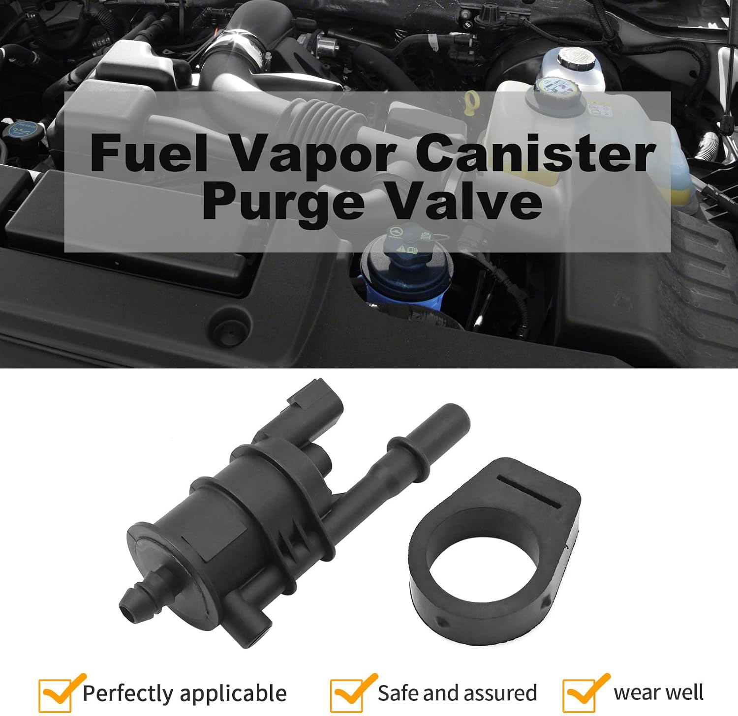 9U5A-9G866-AA Fuel Vapor Canister Purge Valve, Replacement for Ford F Series 150 Mark LT 2009-2010 Expedition Navigator 2009-2014, Replaces 9U5A9G866AA