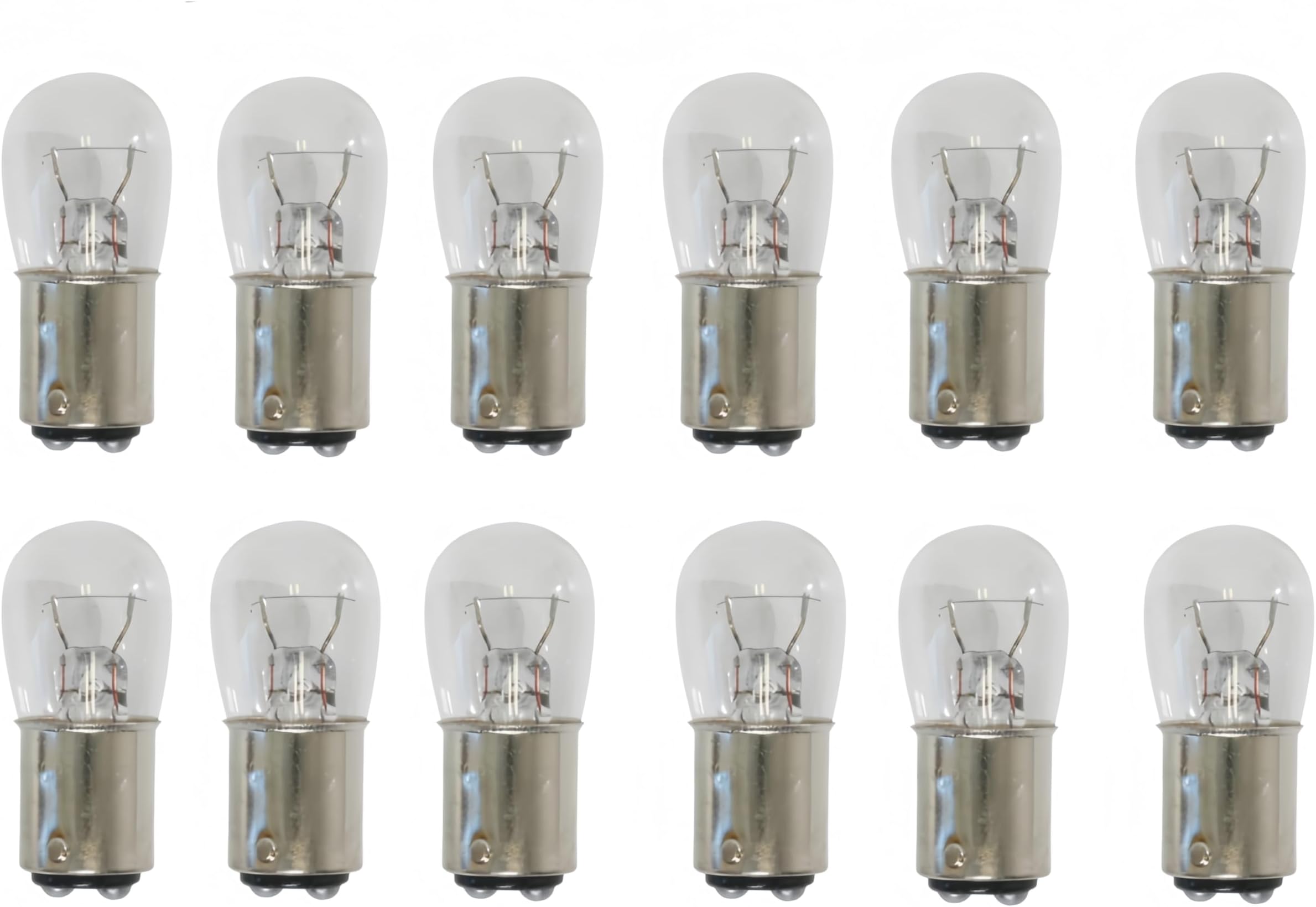 Kadiby12 Pack 1142/1004 Bulb, B6 for RV Camper Interior 1076 90 12V BA15D Marine Navigation Anchor Stern Bow Courtesy Light 68 78 96 1176 Lamp Replacement for Trailer Boat