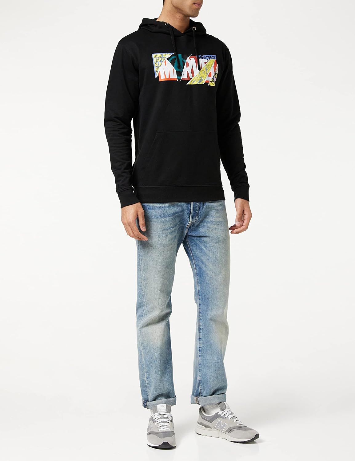 Marvel Scrapbook Logo Hoodie Men's Sweatshirt