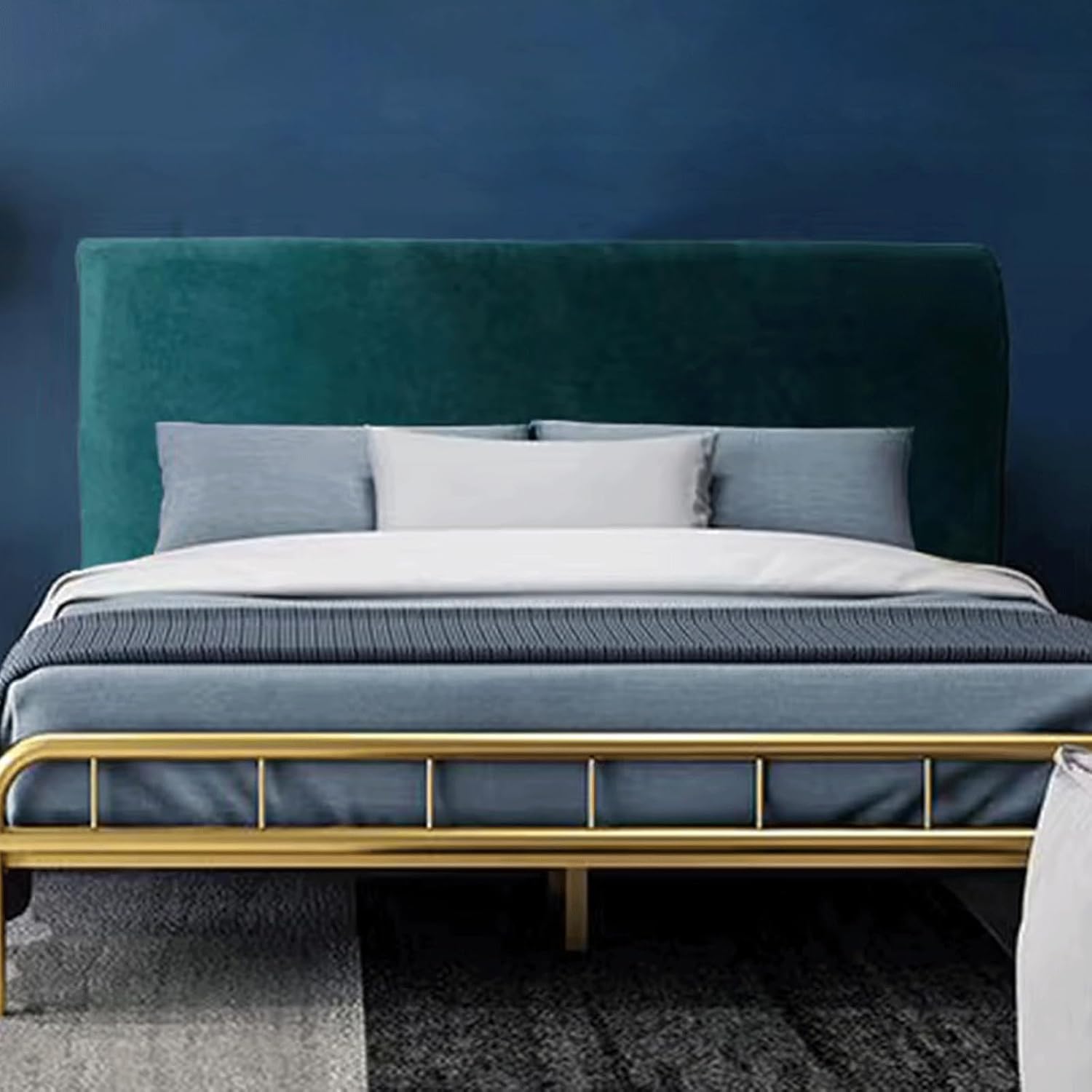 Velvet Bed Headboard Cover Slipcover, Bed Head Cover Double Single King