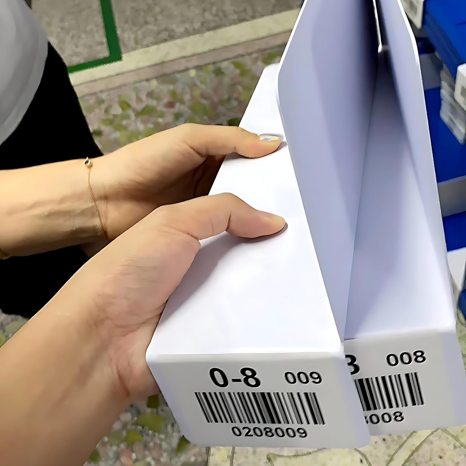 20 Pcs 30 * 12CM 1MM Separator Shelf Dividers Warehouse Shelf Isolation Board PVC Shelf Label for Supermarket Clothing Cabinet Storehouse Shelf, White