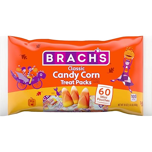 Brach's Paquetes de Classic Candy Corn Trick or Treat, 60 minibolsas