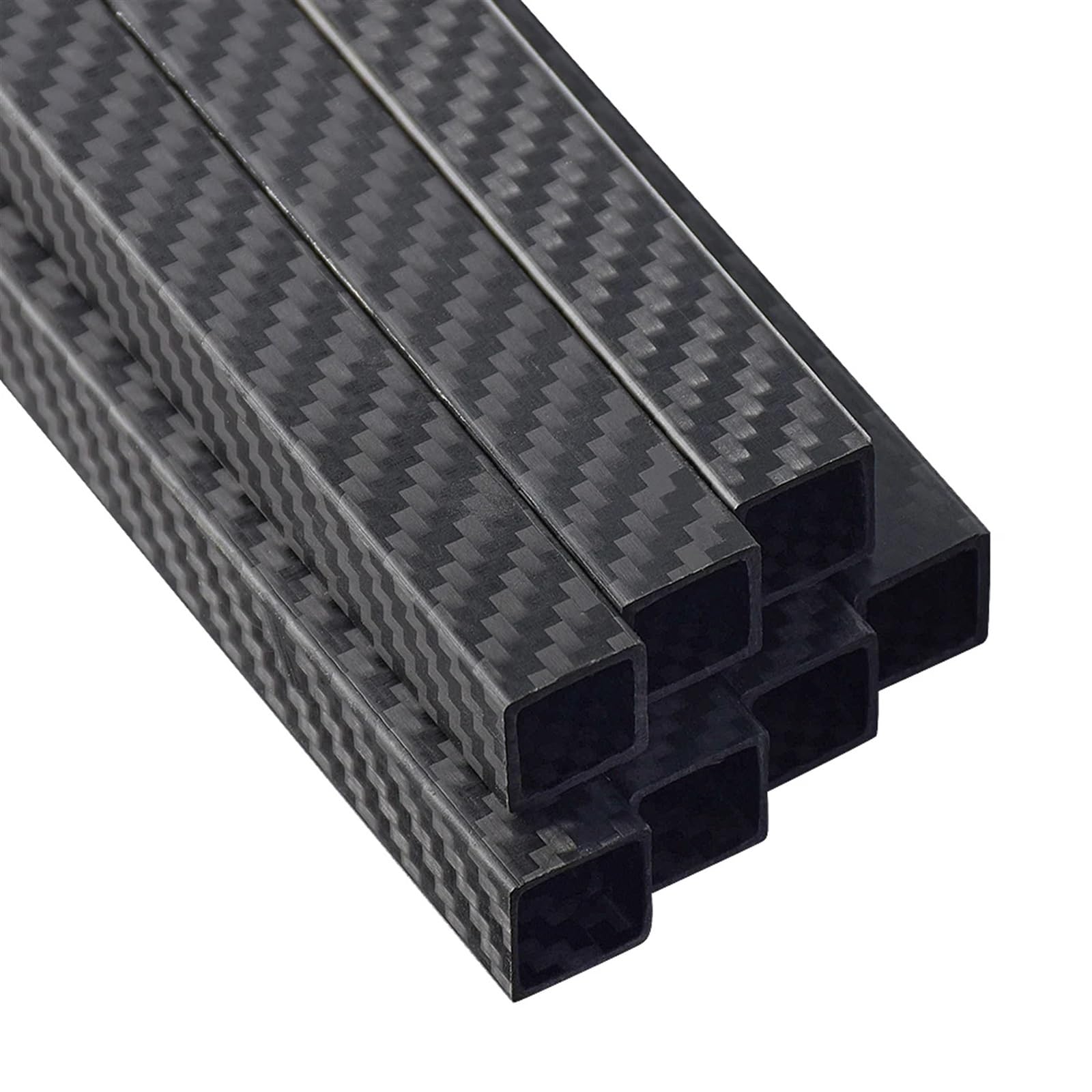 1Pcs Length 500mm OD8mm 10mm 15mm18mm 20mm 22mm 25mm 28mm Twill Matte 3K Full Carbon Fiber Square Rectangular Tube 3K Carbon Fiber Square(25x25x20mm)