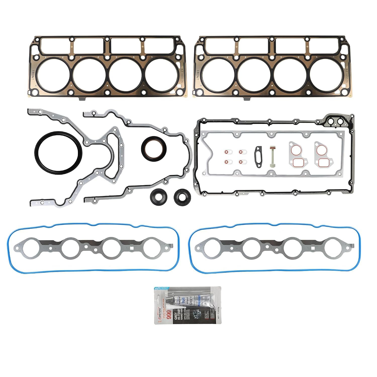 Torchbeam GEN III LS Head Gasket Kit for Chevy Silverado 1500 1999-2000 2002-2006 2008, Silverado 2500 HD 2003-2009, Express Suburban, GMC Sierra 1500 2500 HD, 4.8L 5.3L 6.0L LS1 LS2 LS3 LS4 LS5 LS6