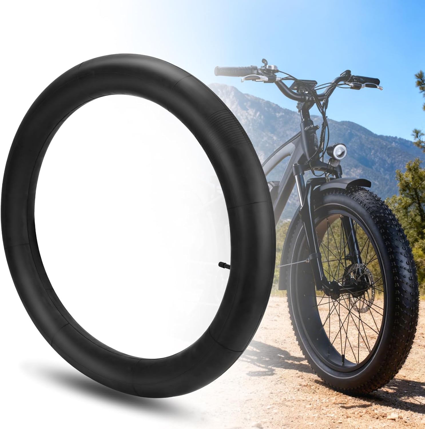 JERBOR 20×3.50/4.0 26×4.0 Upgraded Inner Tube for Rad Power RadRunner RadRover,Butyl Puncture Rubber Inner Tube for Rad Power E-Bike Accessories