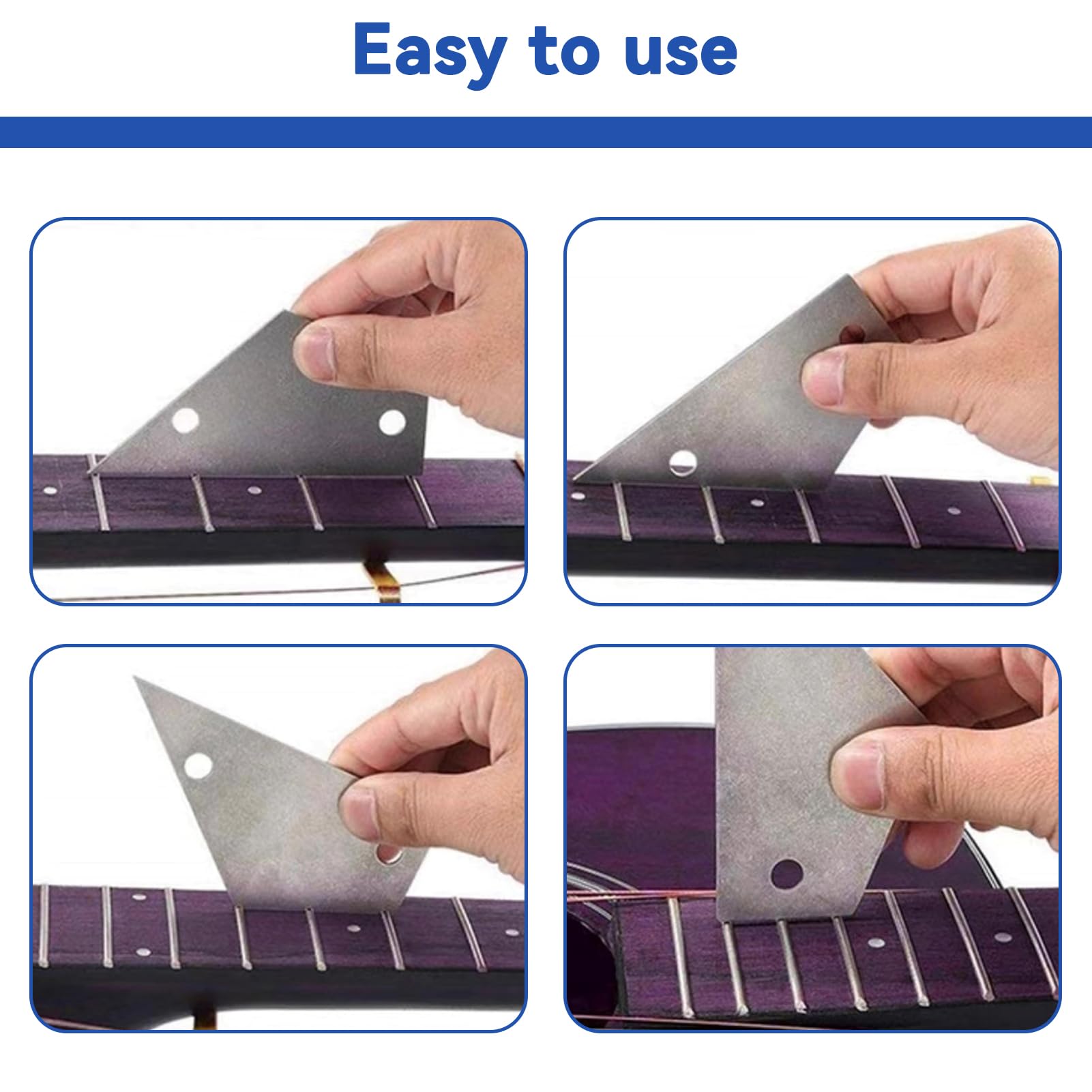 Kit Strumenti Liutaio Per Chitarra - Lima Tasti, Guarnizioni, Bilanciere E Mole Per Manutenzione Fai Da Te - Foto 3