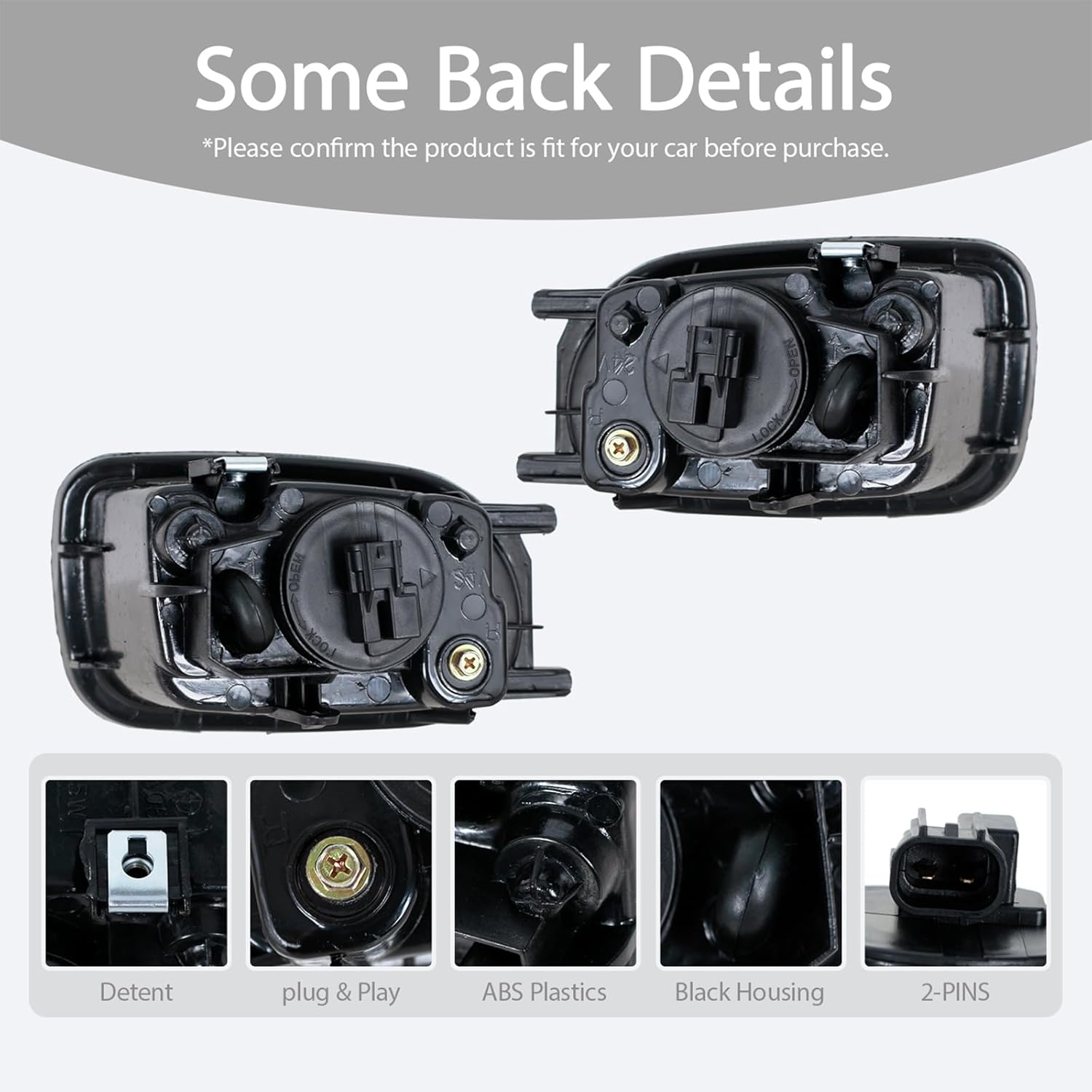Front Bumper Fog Light For Nissan Almera Sunny 2000-2004 Driving Lamp Headlight Replacement Left&Right