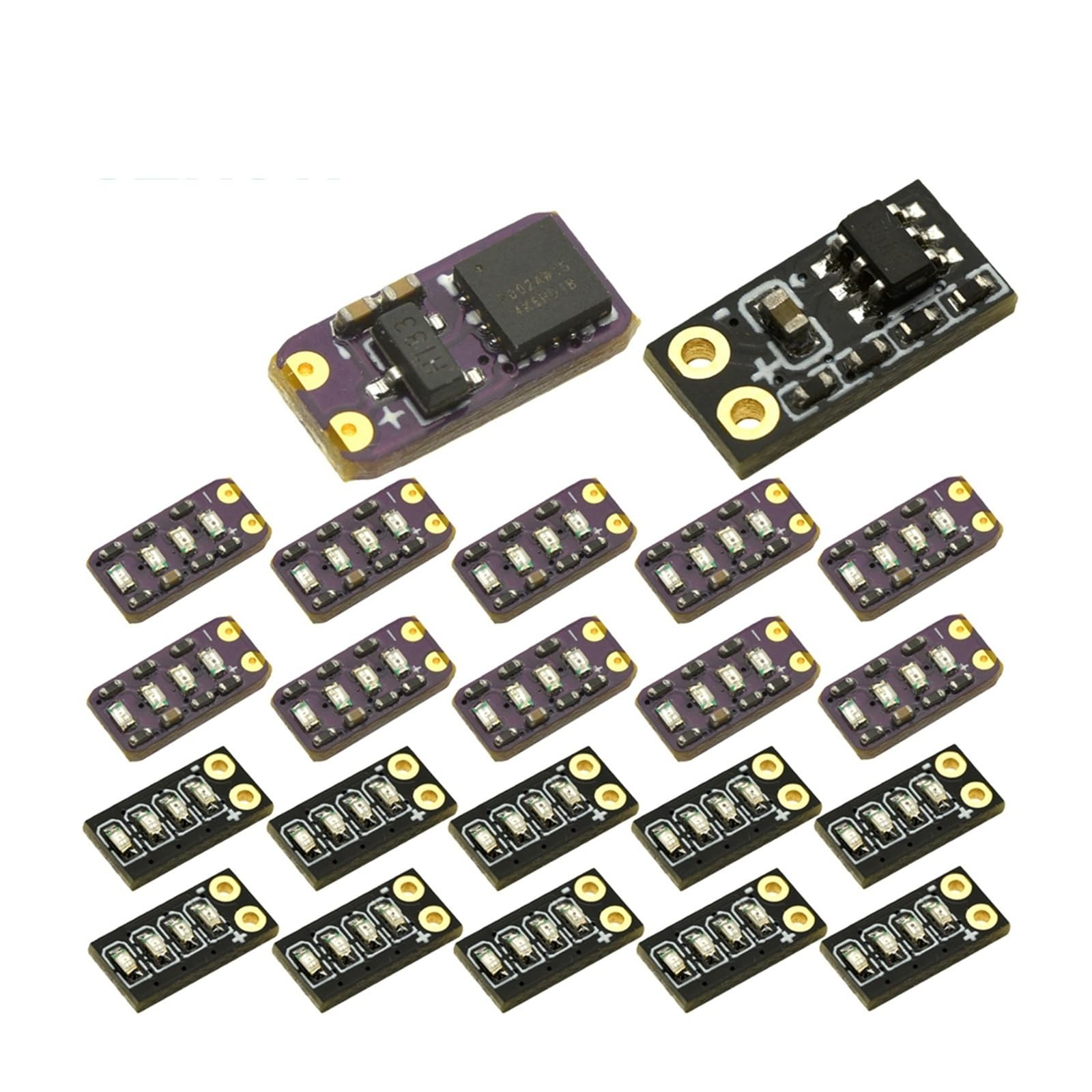 Modulo indicatore di tensione della batteria al litio da 1-20 pezzi Display di alimentazione a LED da 3,7-4,2 V(2S 7.4V 20PCS)