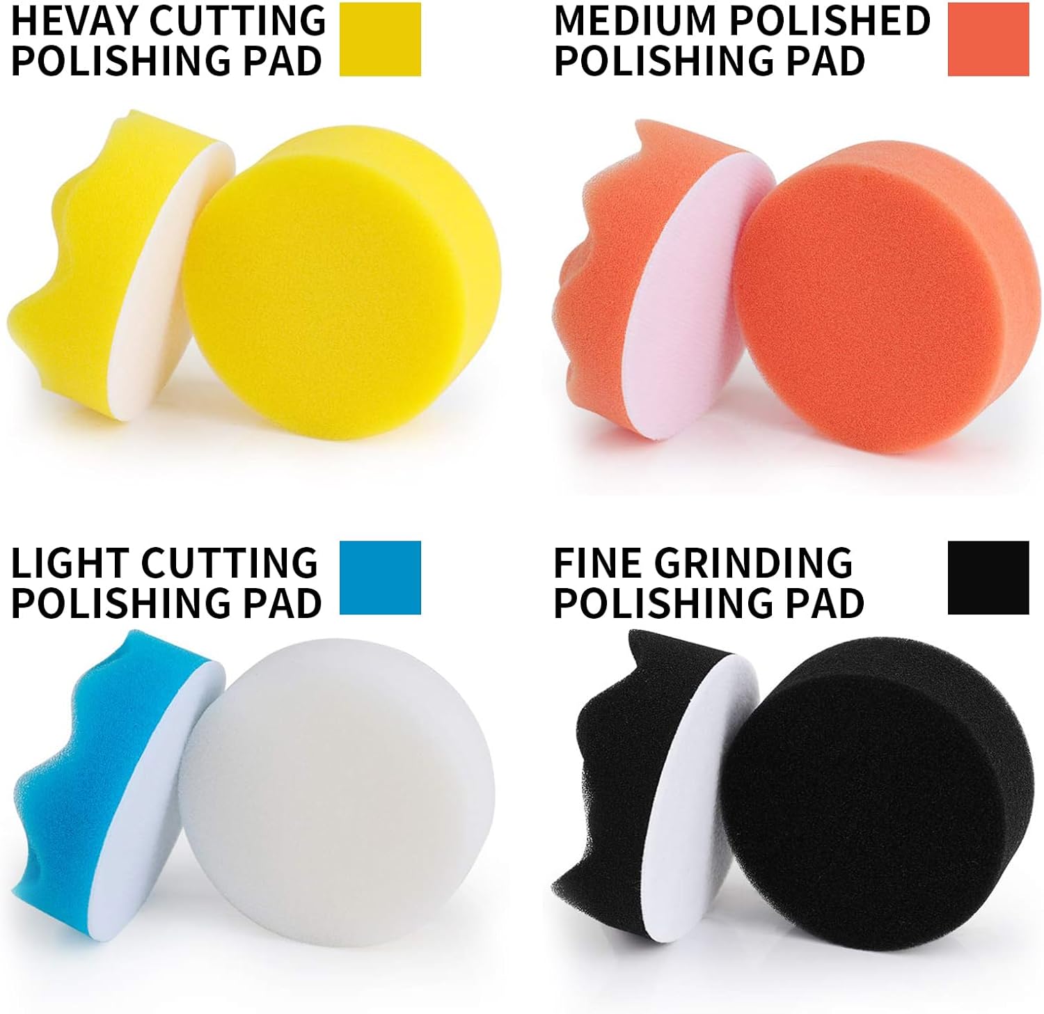 Car Foam Drill polishing pad kit, 3inch polishing Pads, Wool Pads, polishing and Buffing Wheels, for Headlights and car Body Foam Wax and Buffer polishing